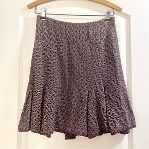 Free People Purple Pleaded Skirt